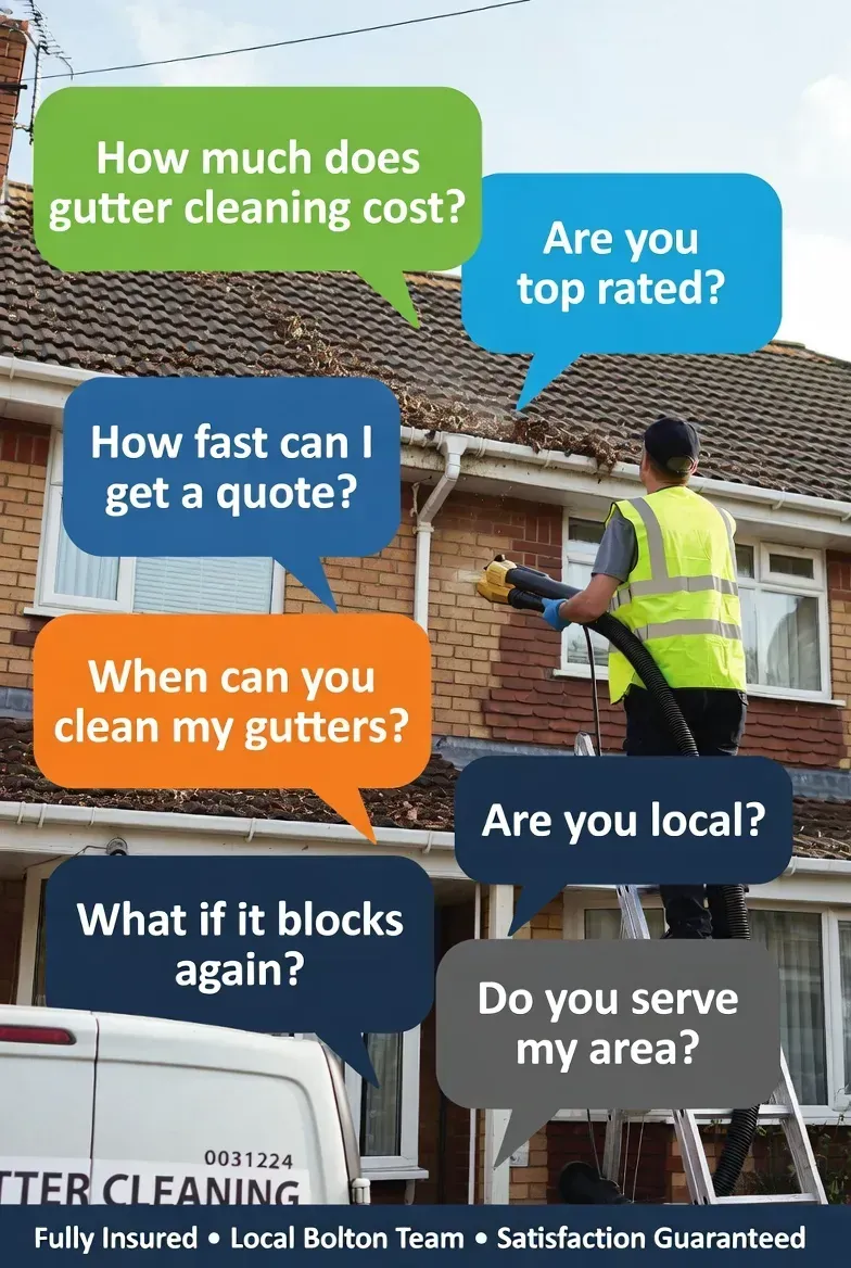 Bolton Gutter cleaning services FAQs